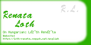 renata loth business card
